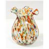 WIDE MOUTH MURANO VASE H-7.5"