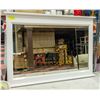 Image 1 : 47" X 31" MIRROR WITH WHITE FRAME