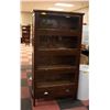 Image 1 : VINTAGE FOUR STACK BARRISTER BOOKCASE 34" X 12" X