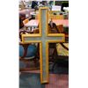 BLUE LIGHT UP LARGE CROSS 4' X 2'