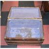 Image 2 : VINTAGE STEAMER DOME TOP CHEST 27" X 17" X 19"