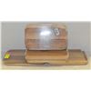 Image 1 : LOT OF 5 NEW WOODEN TRAYS