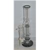 Image 1 : 11" NEW BONG WITH PERCS CLEAR AND SMOKEY GREY