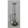 Image 1 : 11" NEW BONG WITH PERCS CLEAR AND SMOKEY GREY