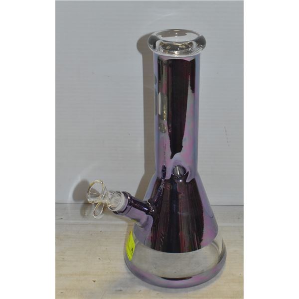 14" PURPLE METALLIC INFINITY BONG WITH ICE CATCHER