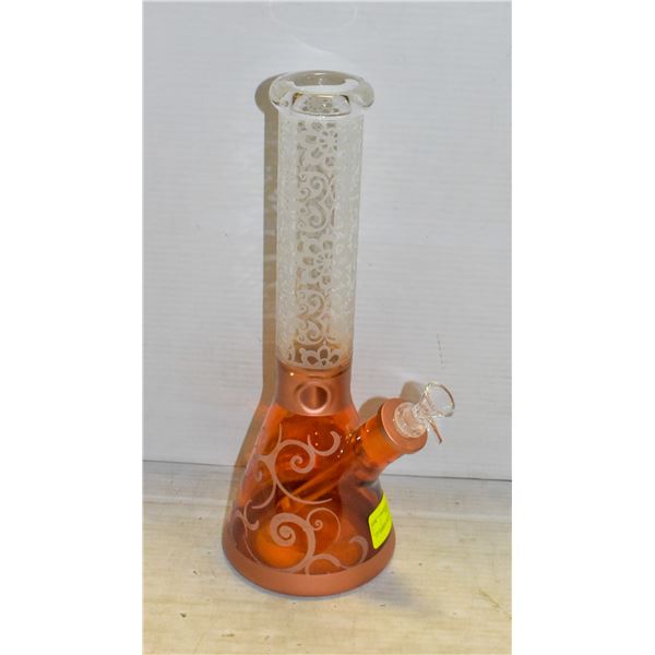 12" AMBER SWIRL BONG