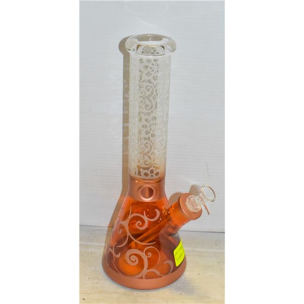 12  AMBER SWIRL BONG