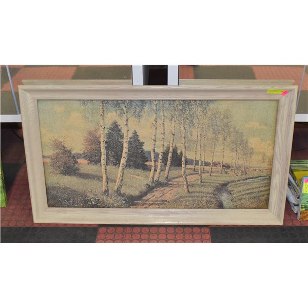 VINTAGE LANDSCAPE PICTURE, 44 IN. X 24 IN.