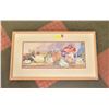 Image 1 : FRAMED FLORAL PRINT 2'5" X 1'5"