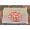 Image 1 : ORIGINAL CANVAS PAINTING FLORAL ARRANGMENT IN VASE