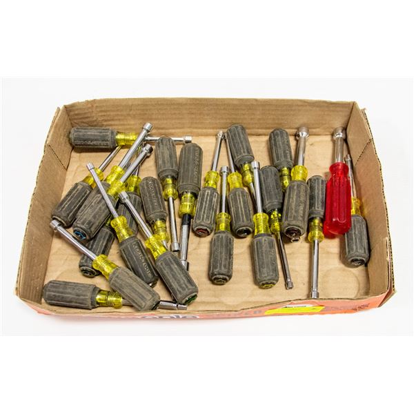 BUNDLE OF 23 KLIEN NUT DRIVERS ***