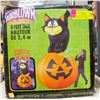 Image 1 : 8 FT AIRBLOWN LIGHT UP BLACK CAT/PUMPKIN, TESTED