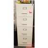 Image 1 : OFF WHITE 4 DRAWER FILE CABINET