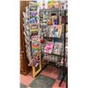 Image 1 : DISPLAY COMIC TURN STYLE RACK W/40 VARIOUS COMICS