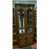 Image 1 : ESTATE WOOD TONE DISPLAY CABINET