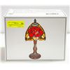 Image 1 : GENUINE STAIN GLASS TIFFANY LAMP