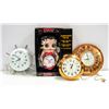 Image 1 : BOX OF CLOCKS INCLUDING BETTY BOOP