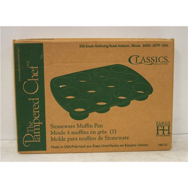 THE PAMPERED CHEF STONEWARE MUFFIN PAN The pampered chef stoneware muffin pan
