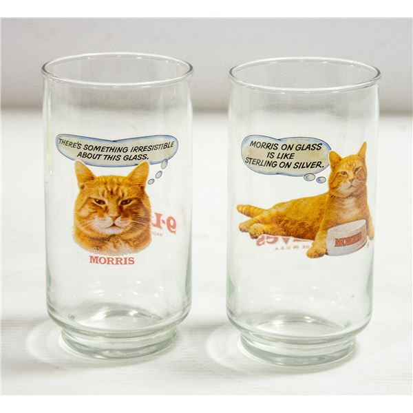 PAIR OF MORRIS THE CAT COLLECTIBLE GLASSES