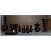 Image 1 : LARGE LOT OF DARK CRANBERRY GLASS ORNAMENTS