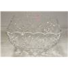 Image 1 : LARGE PINWHEEL CRYSTAL FOOTED BOWL
