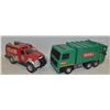 Image 1 : TONKA BATTERY POWERED GARBAGE TRUCK & FIRE TRUCK