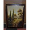 BEAUTIFUL LARGE LANDSCAPE OIL ON CANVAS