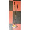 Image 1 : 4 GOLF CLUBS, VINTAGE BRASS PUTTER & NO.2 IRON & 2