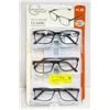 Image 1 : FOSTER GRANT READING GLASSES 3 PACK +1.25