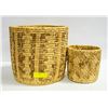 PAIR OF WICKER BASKETS