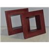 Image 1 : 2 WOOD SHADOW BOXES FOR WALL 9.25 X 9.25 INCHES