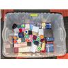 Image 1 : LARGE TUB OF ASSORTED JEWELLRY BOXES VELVET,