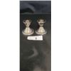 Image 1 : PAIR VINTAGE STERLING SILVER CANDLESTICKS