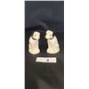 Image 1 : PAIR VINTAGE RCA NIPPER DOG PORCELAIN SALT & PEPPER SHAKERS