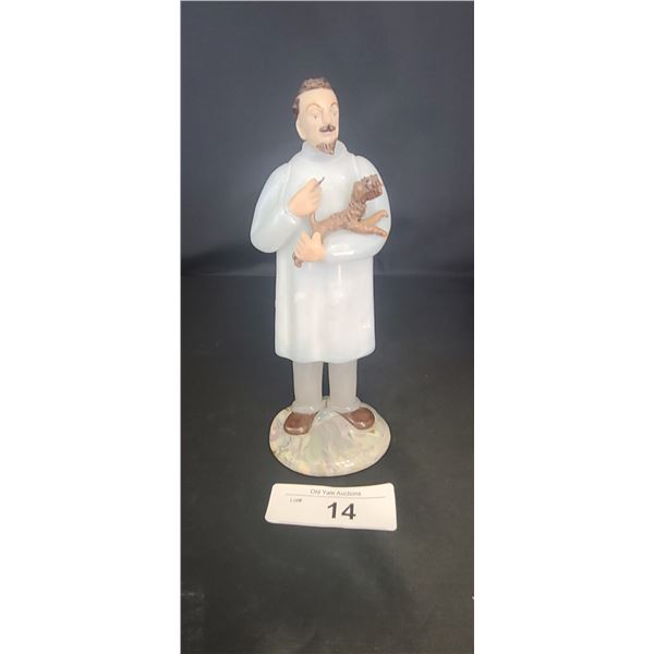 LARGE CRYSTAL VETERINARIAN FIGURINE