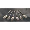 Image 1 : SET OF SIX ANTIQUE STERLING SILVER SPOONS C.1778-1795