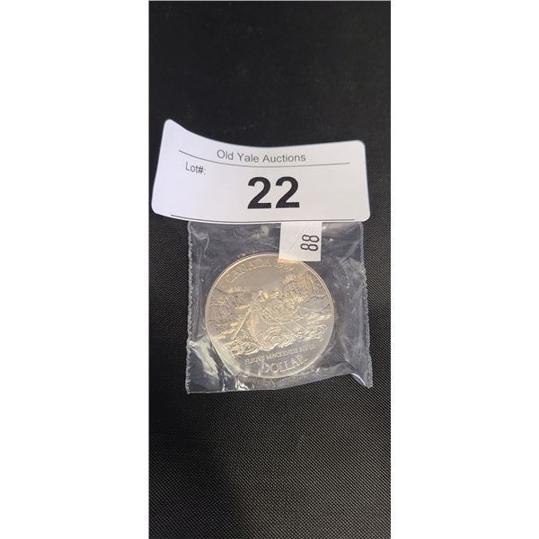 CANADIAN 1989 MCKENZIE RIVER SILVER DOLLAR