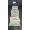 Image 2 : SIX 1967 CANADIAN CENTENNIAL $1 BANK NOTES