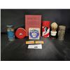 Image 1 : EIGHT ANTIQUE/VINTAGE BARBER & SHAVING COLLECTIBLES