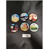 Image 1 : SIX VINTAGE CO-OP METAL COASTERS
