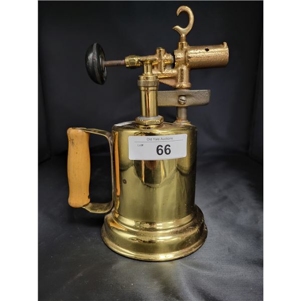 ANTIQUE POLISHED BRASS BLOWTORCH