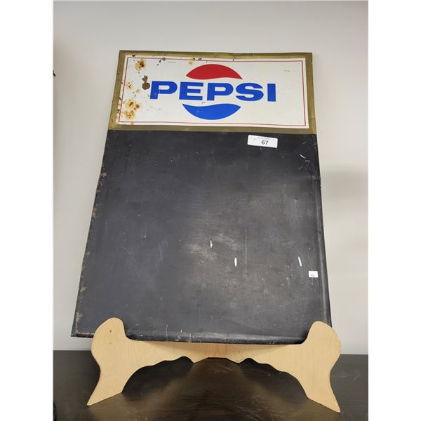 VINTAGE PEPSI METAL CHALKBOARD