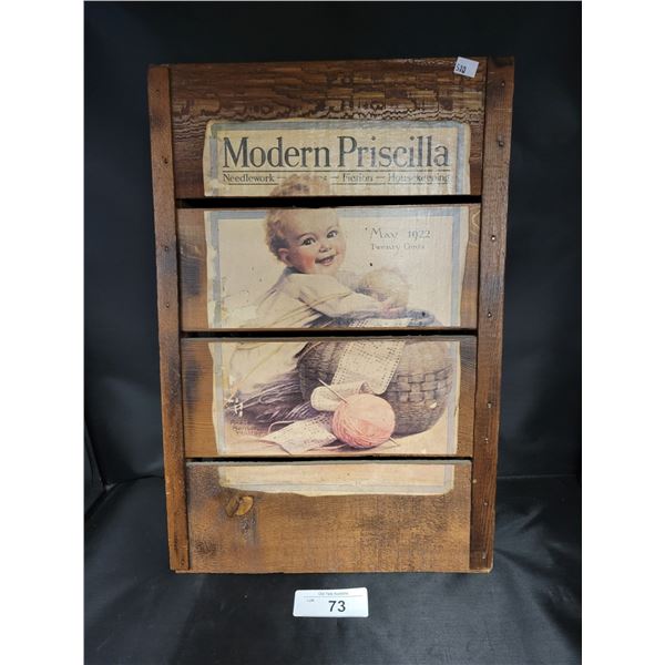 MODERN PRISCILLA HOUSEKEEPING WOOD SIGN