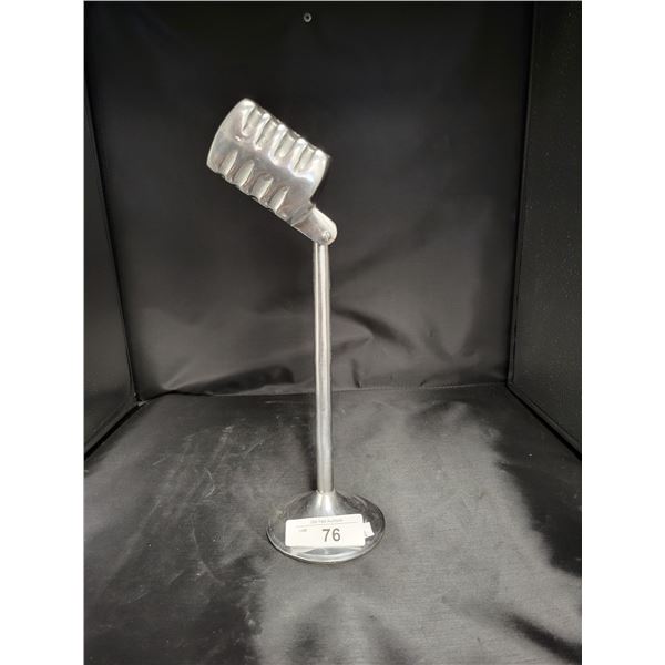 CAST ALUMINUM DECORATIVE MICROPHONE