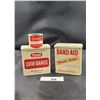 Image 1 : THREE VINTAGE BANDAID CANS