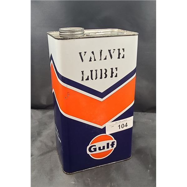 VINTAGE GULF VALVE LUBE 1GALLON CAN