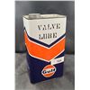 Image 1 : VINTAGE GULF VALVE LUBE 1GALLON CAN