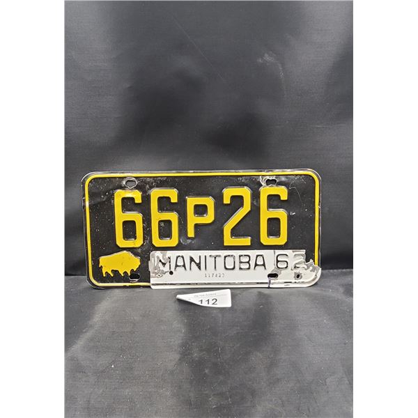 1962 MANITOBA LICENSE PLATE