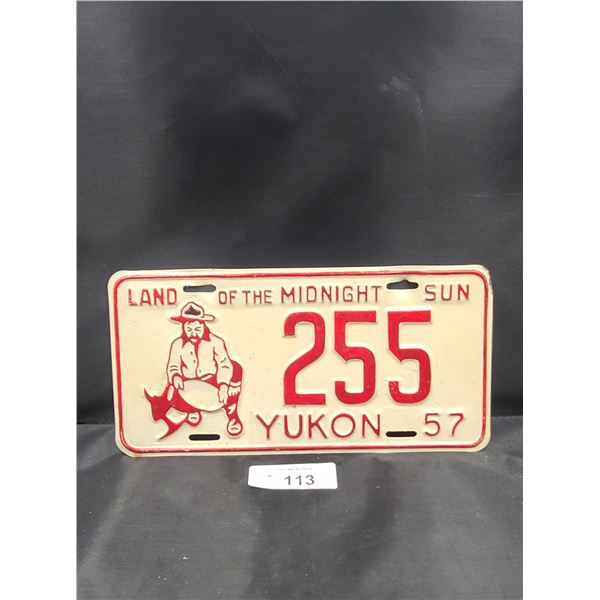 1957 YUKON LICENSE PLATE