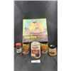 Image 1 : SIX VINTAGE TINS, JARS & COASTER